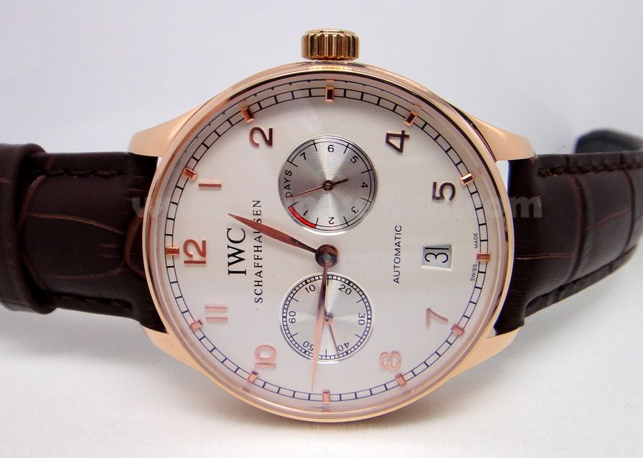 IWC Portuguese Automatic 7 Days Rose Gold White